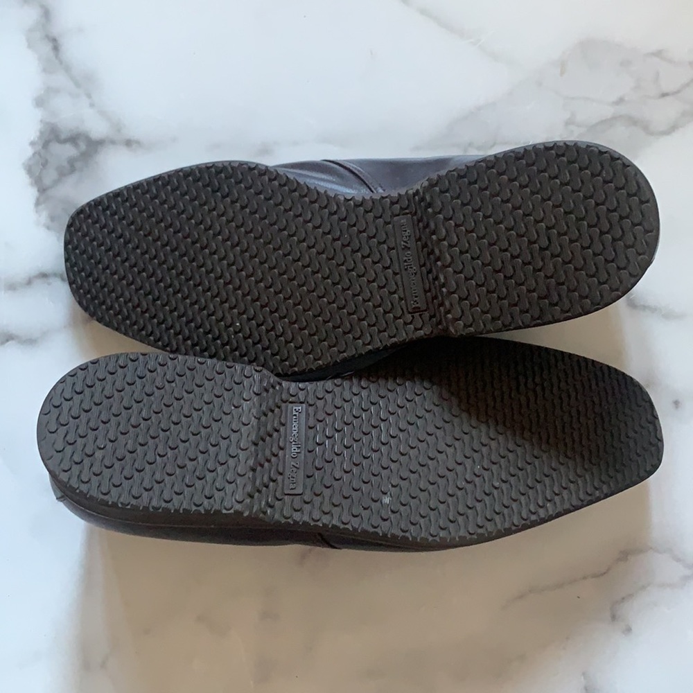 Ermenegildo Zegna Brown Leather Ankle Lace-Up Boot - Picture 10 of 14